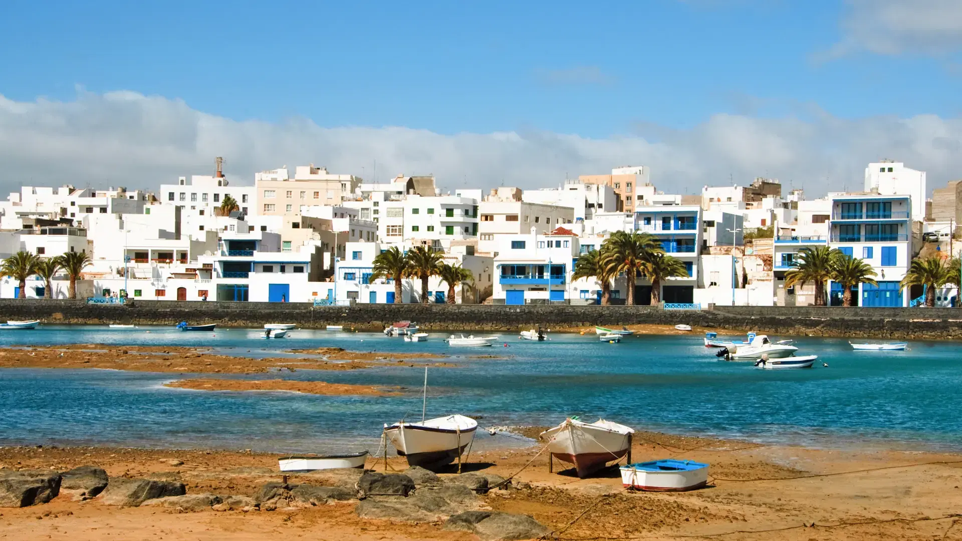 a view of Maritm ride from Arrecife, Lanzarote, Canary Islands, Spain