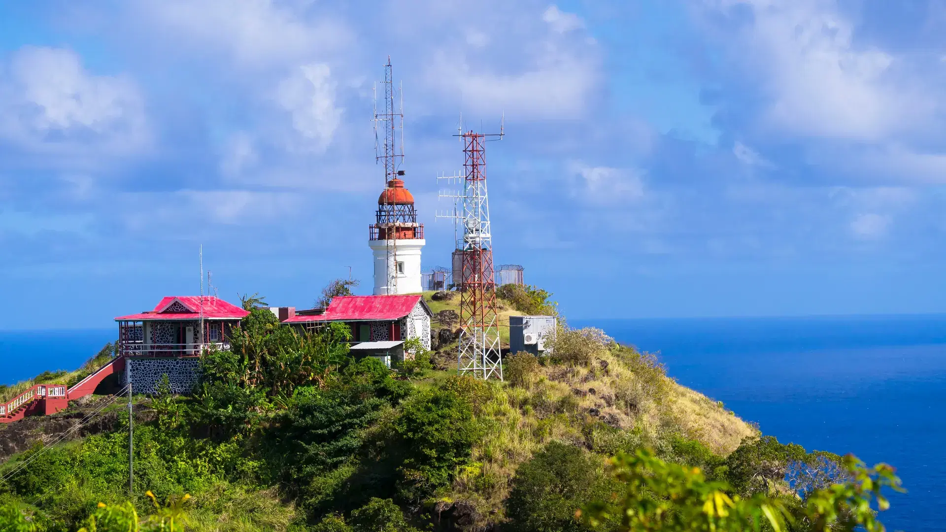 Caribbean, Lesser Antilles, St Lucia, Castries, Charlotte, lighthouse Vieux Fort