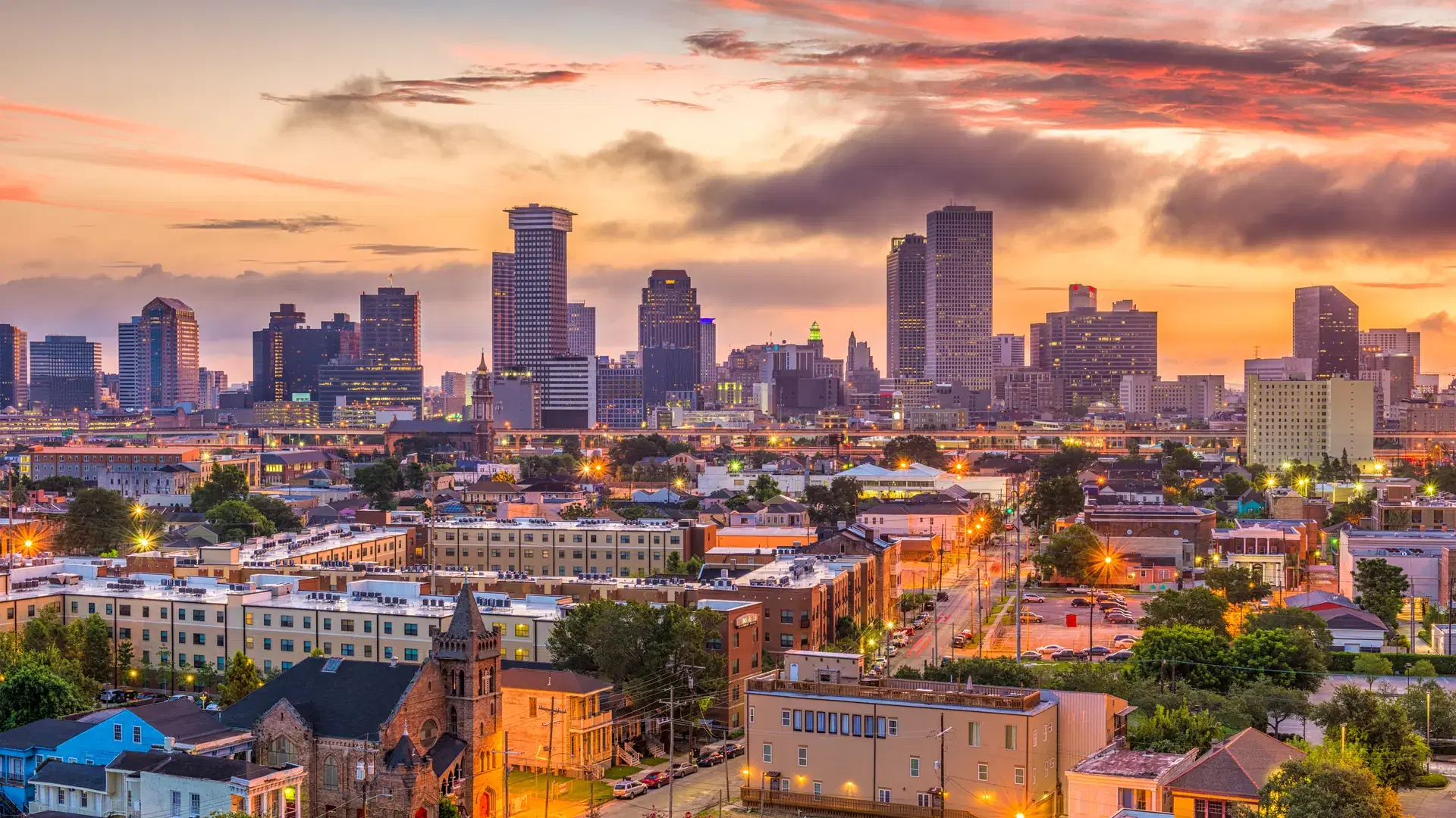 New Orleans, Louisiana, USA skyline.