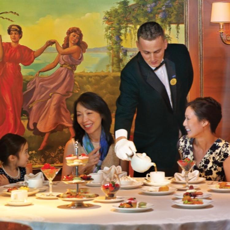 Waiter Serving Tea