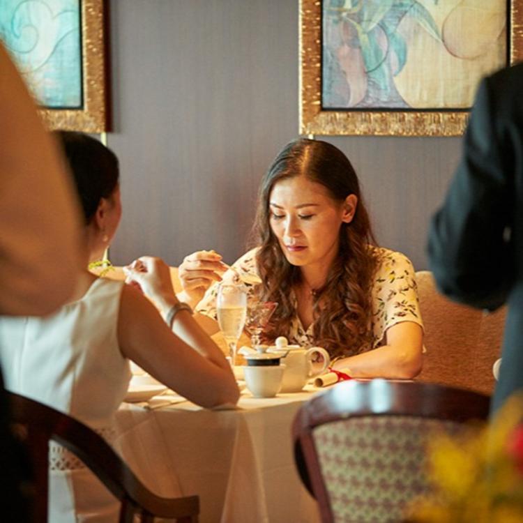 Guests Drinking Tea