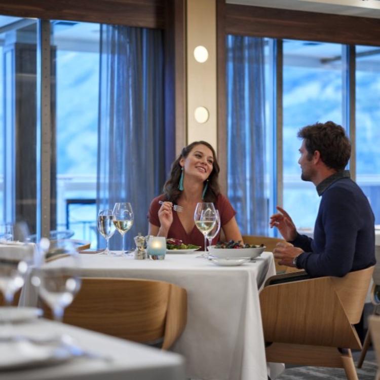 Couple Dining together