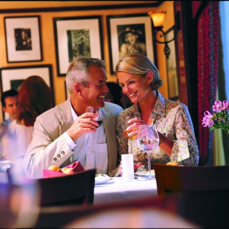 Couple drinking wine