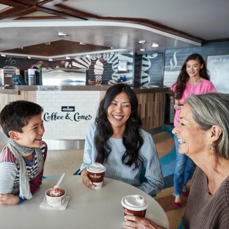 Guests Eating Ice Cream
