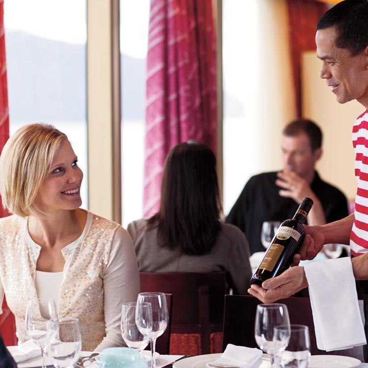 Server Presenting Wine