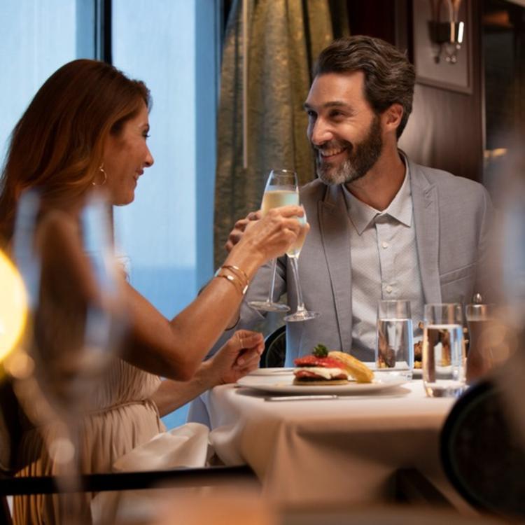 Couple dining