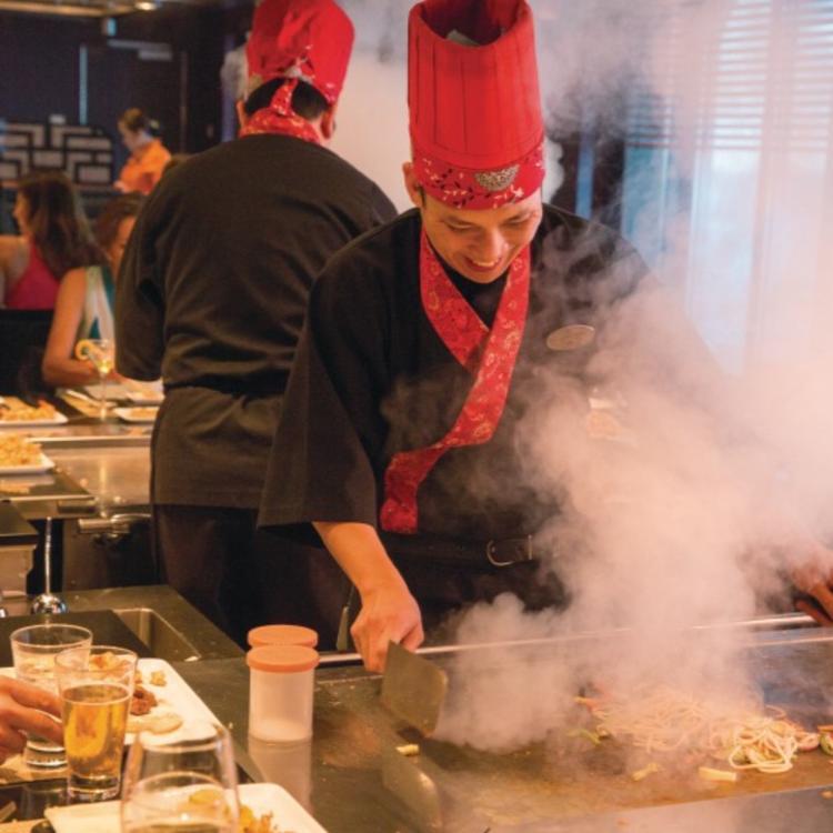 Hibachi Chef cooking