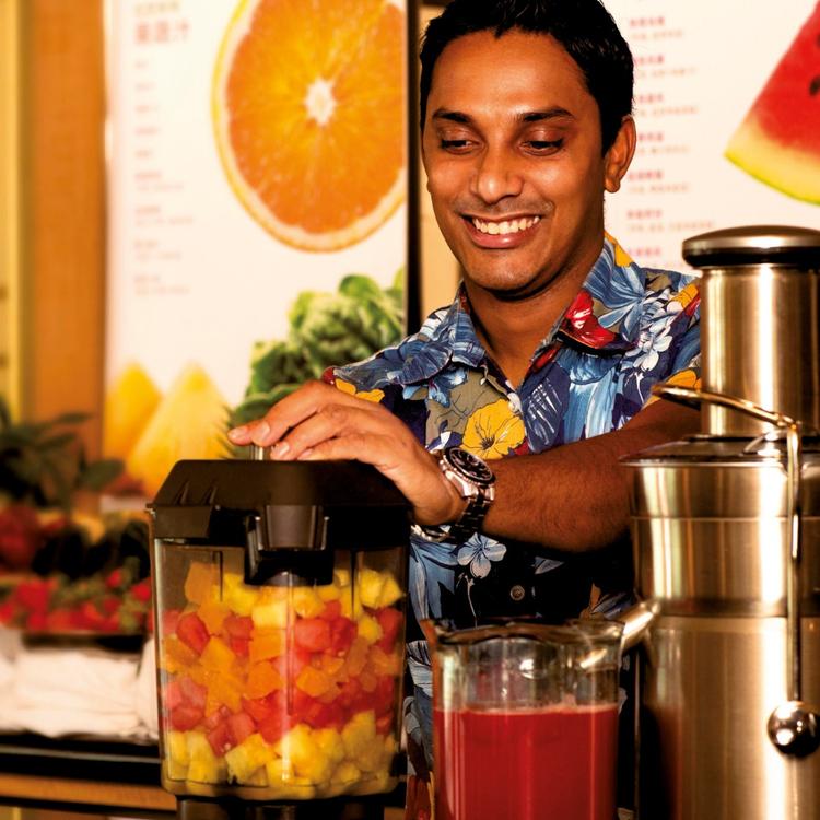 Bartender Mixing Drinks