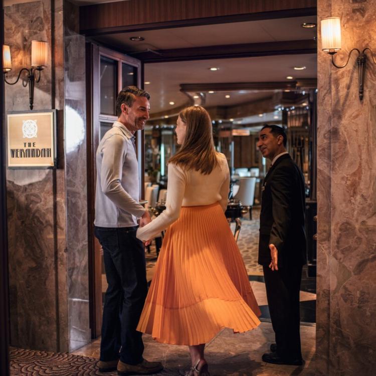 Couple Being Greeted