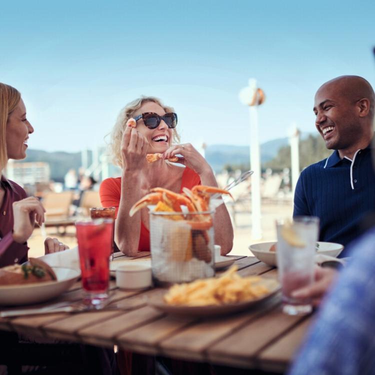 Guests Dining Outside