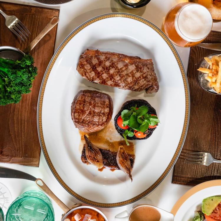 Plated Steak Dinner