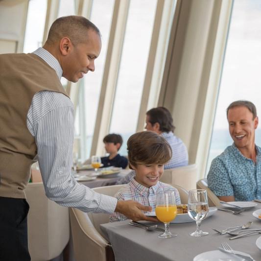 Server at Table