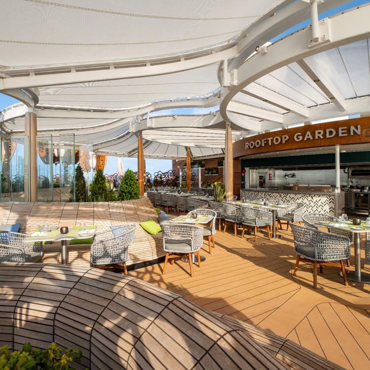 Outdoor dining area