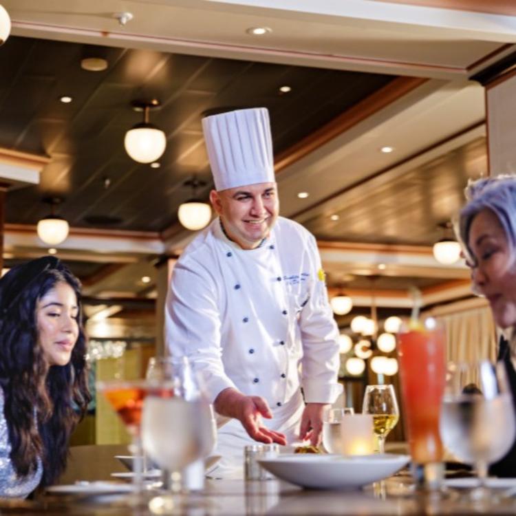Chefs Serving Food