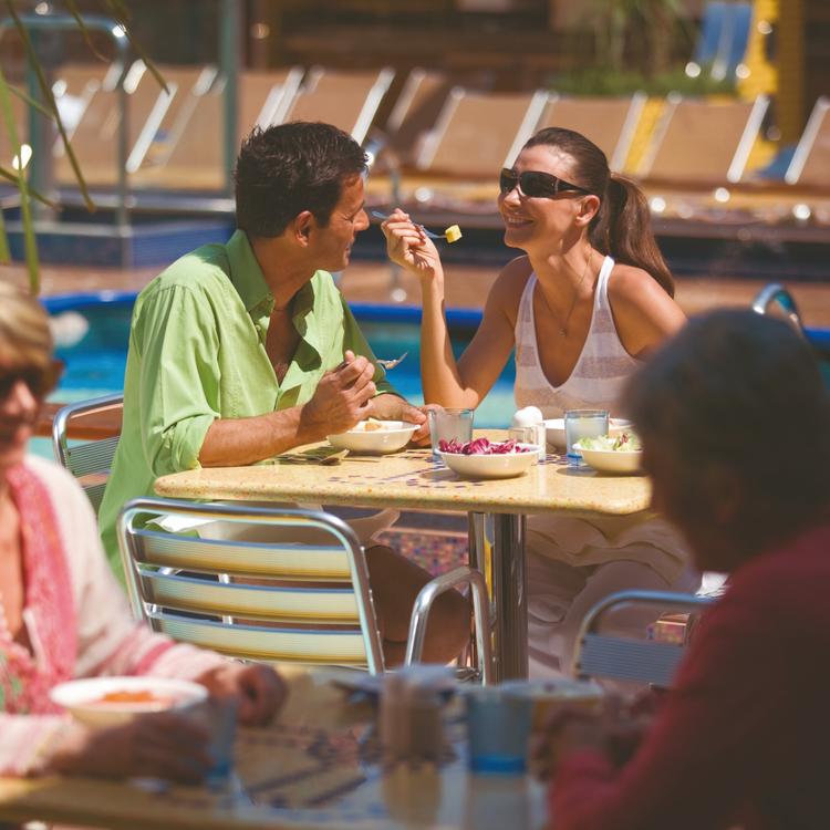 Guests Eating Outside