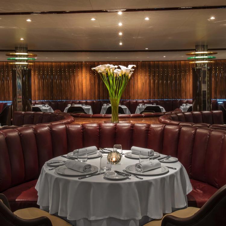 Leather booth seating