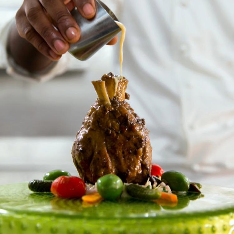 chef preparing dish