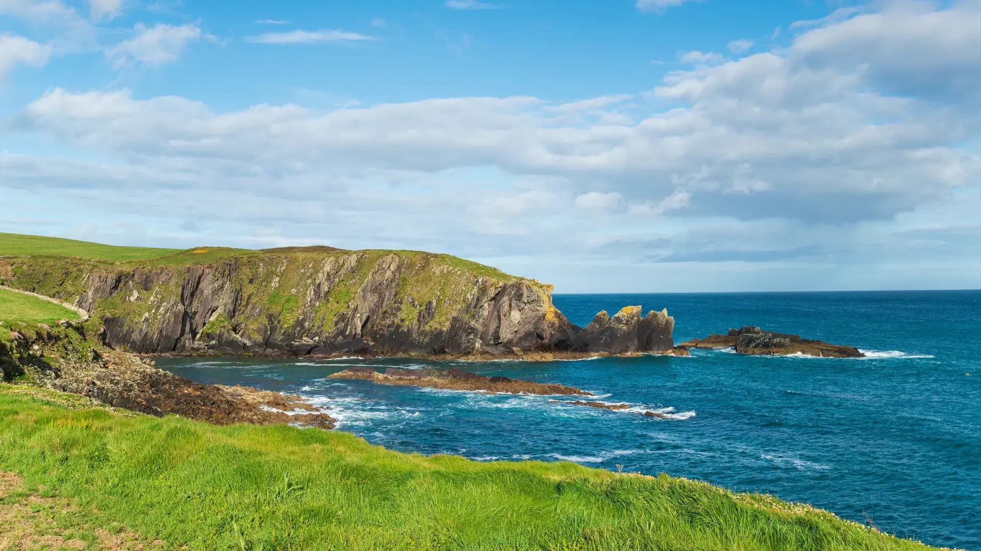 Cliffs at Galley Head in Rathbarry, Co Cork, Ireland