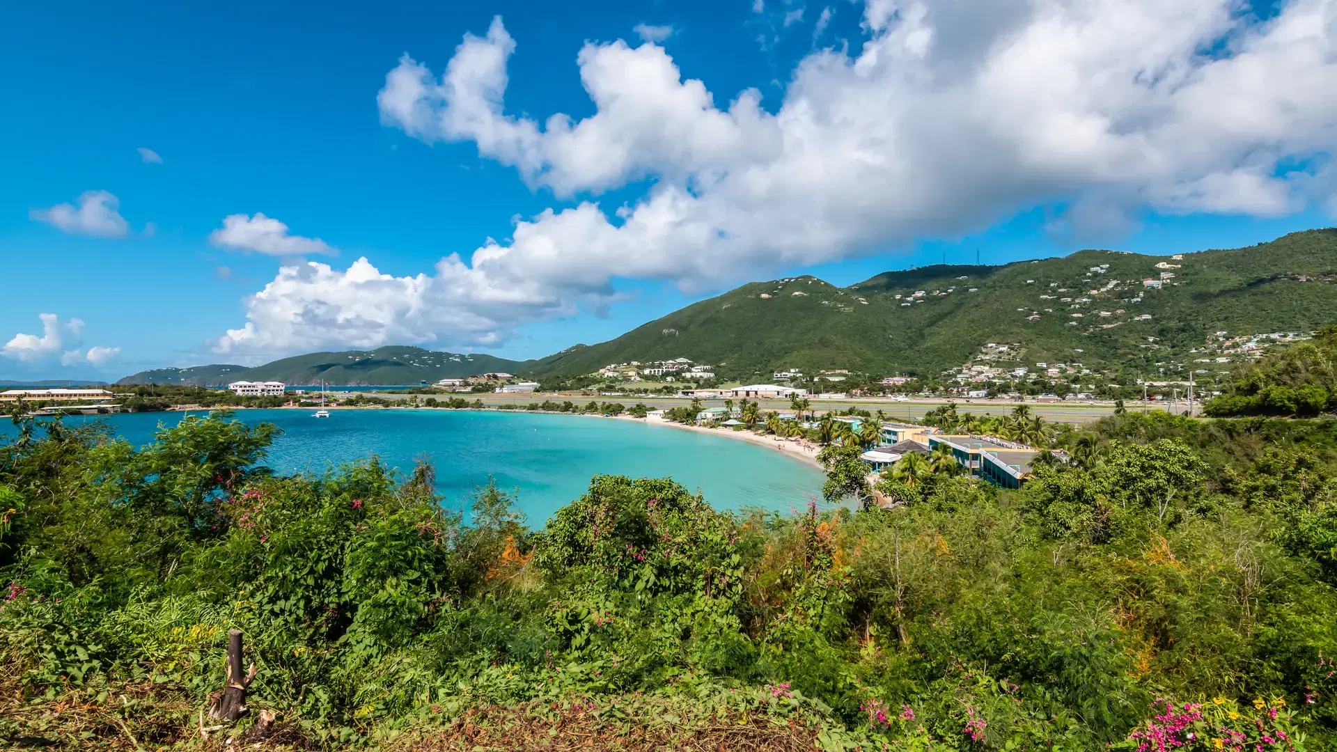 Charlotte Amalie West, St Thomas, U.S. Virgin Islands. Panoramic view of the Island.