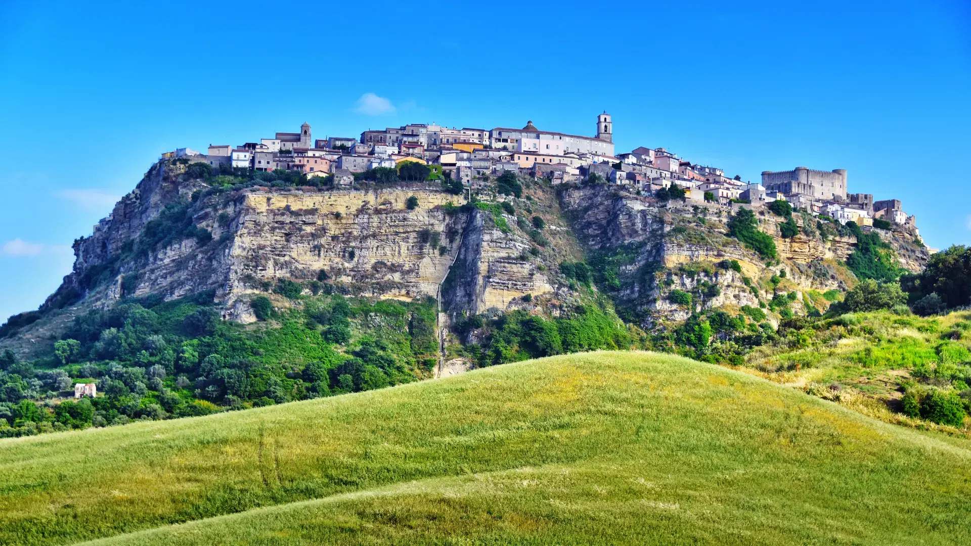 The town of Santa Severina in the Province of Croton, Calabria, Italy.