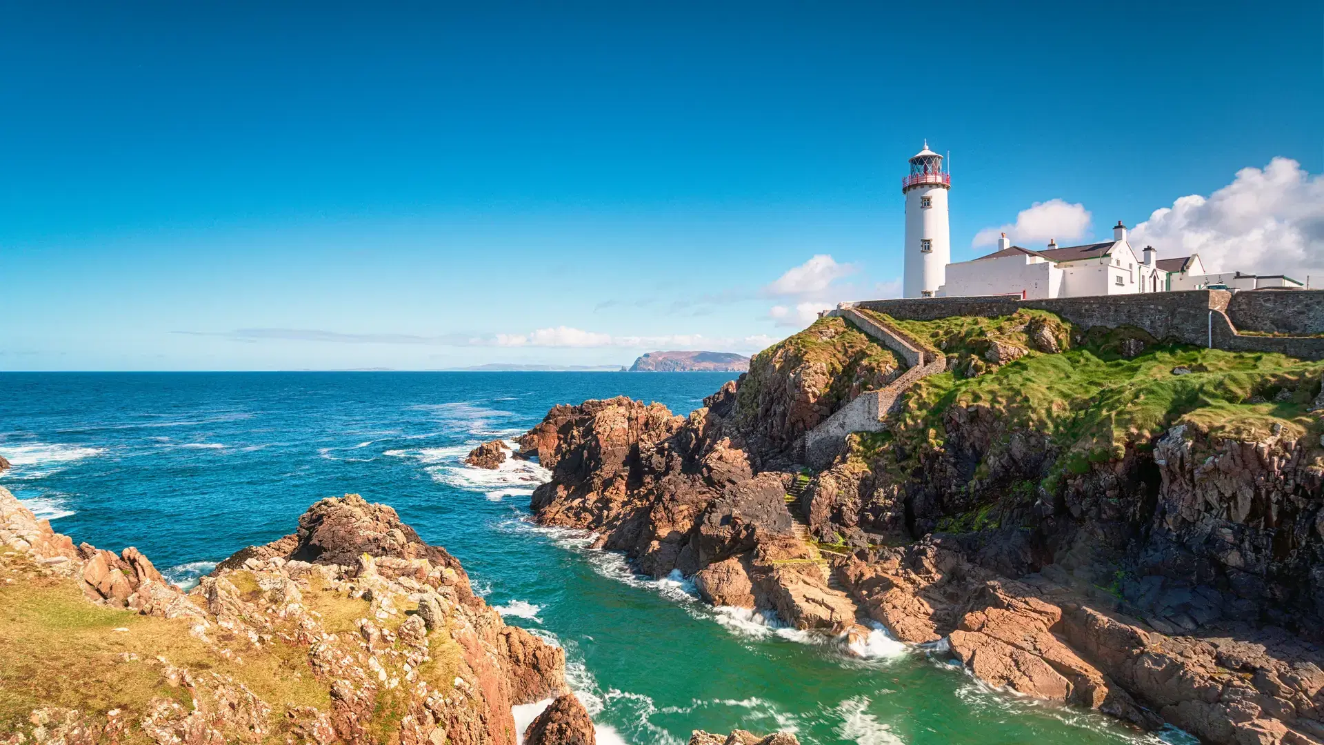 Fanad Head lighthouse in Donegal on the north coast of Ireland