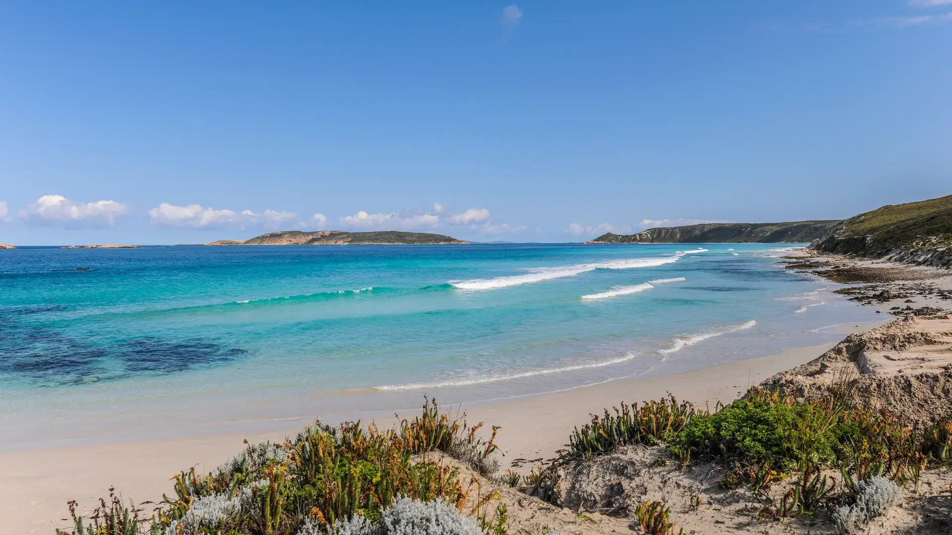 Picnic Beach and scenic coastal view near Esperance, WA, Australia