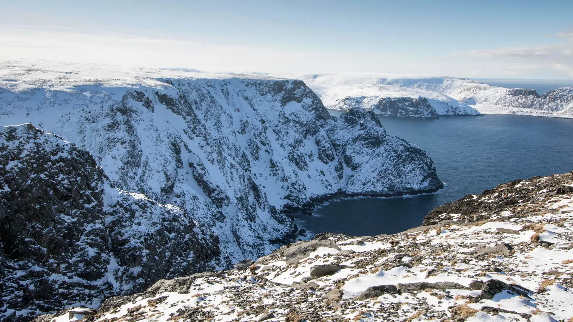 Honningsvag is the northernmost city of Norway. Nordkapp municipality Finnmark county. Norway