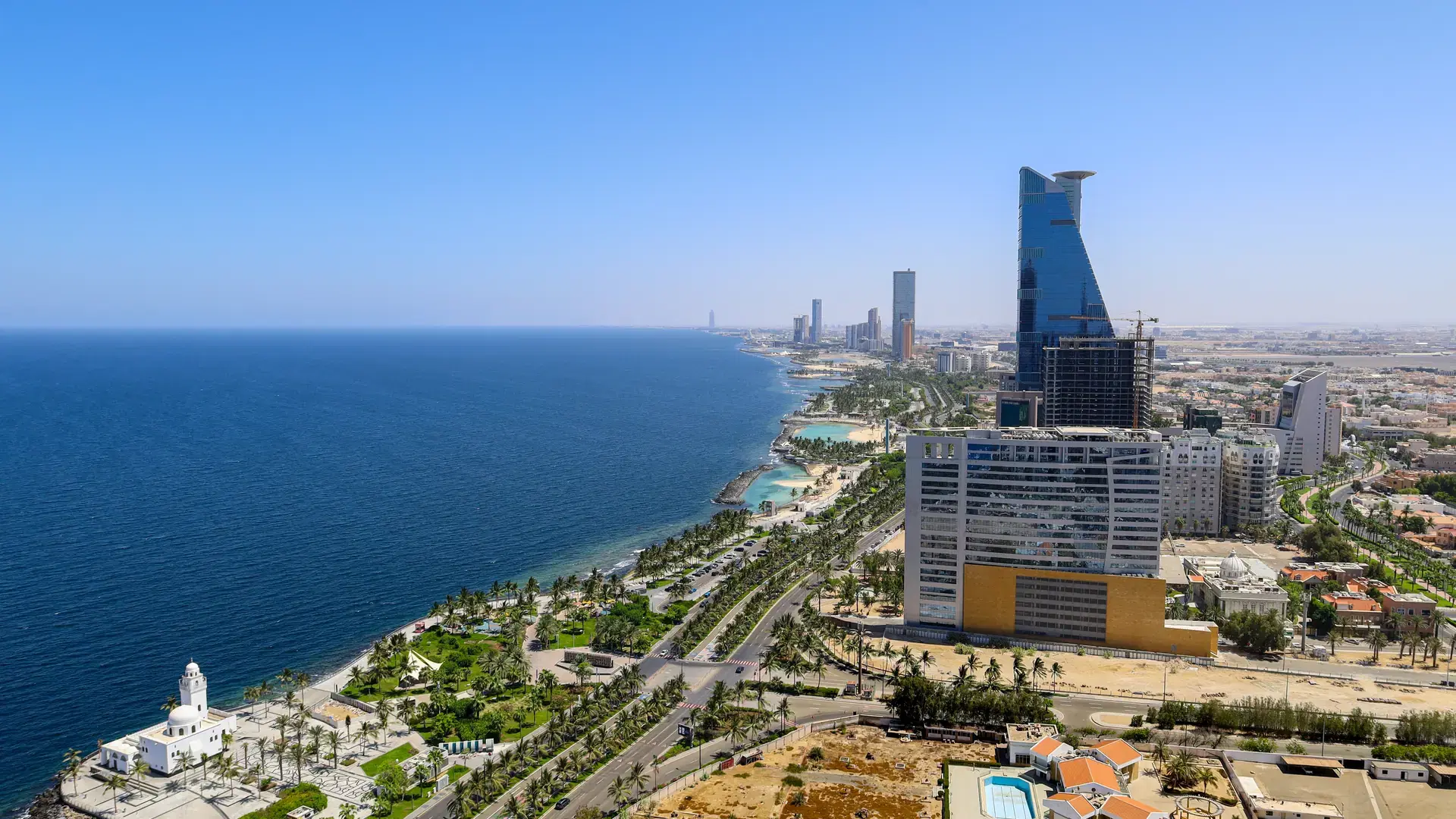 Jeddah skyline - Arial View - Jeddah city Saudi Arabia