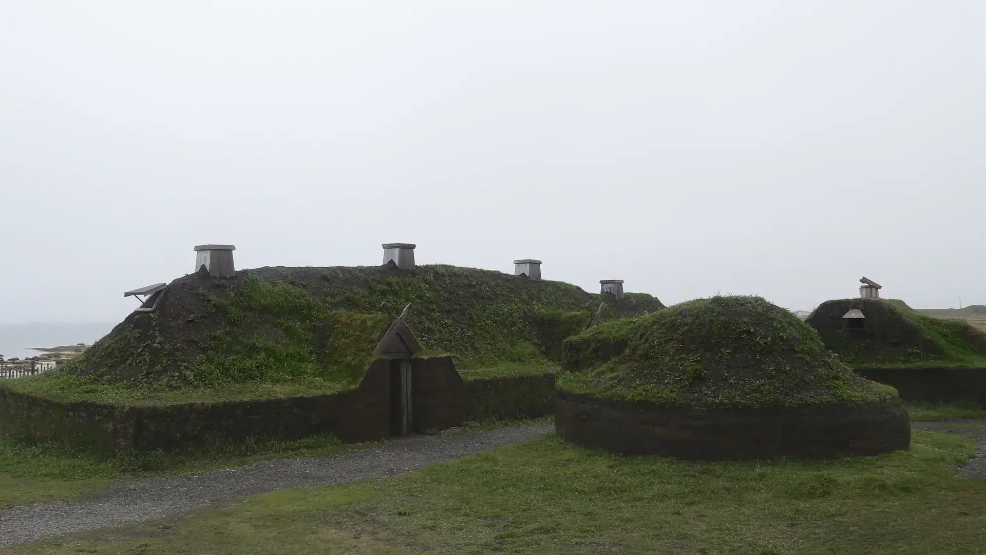 Replica Viking Village, LAnse Aux Meadows National Park, Newfoundland