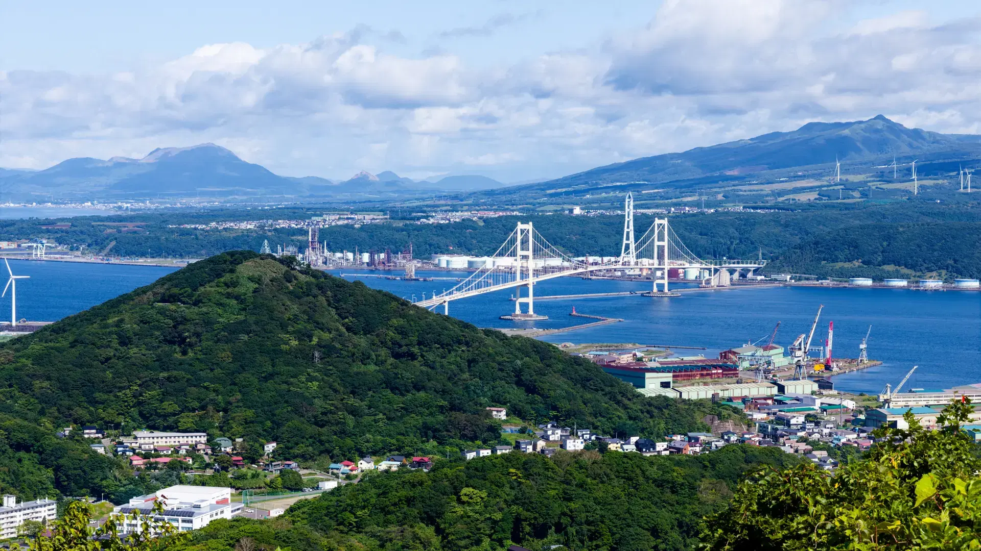 Hakucho big bridge in muroran