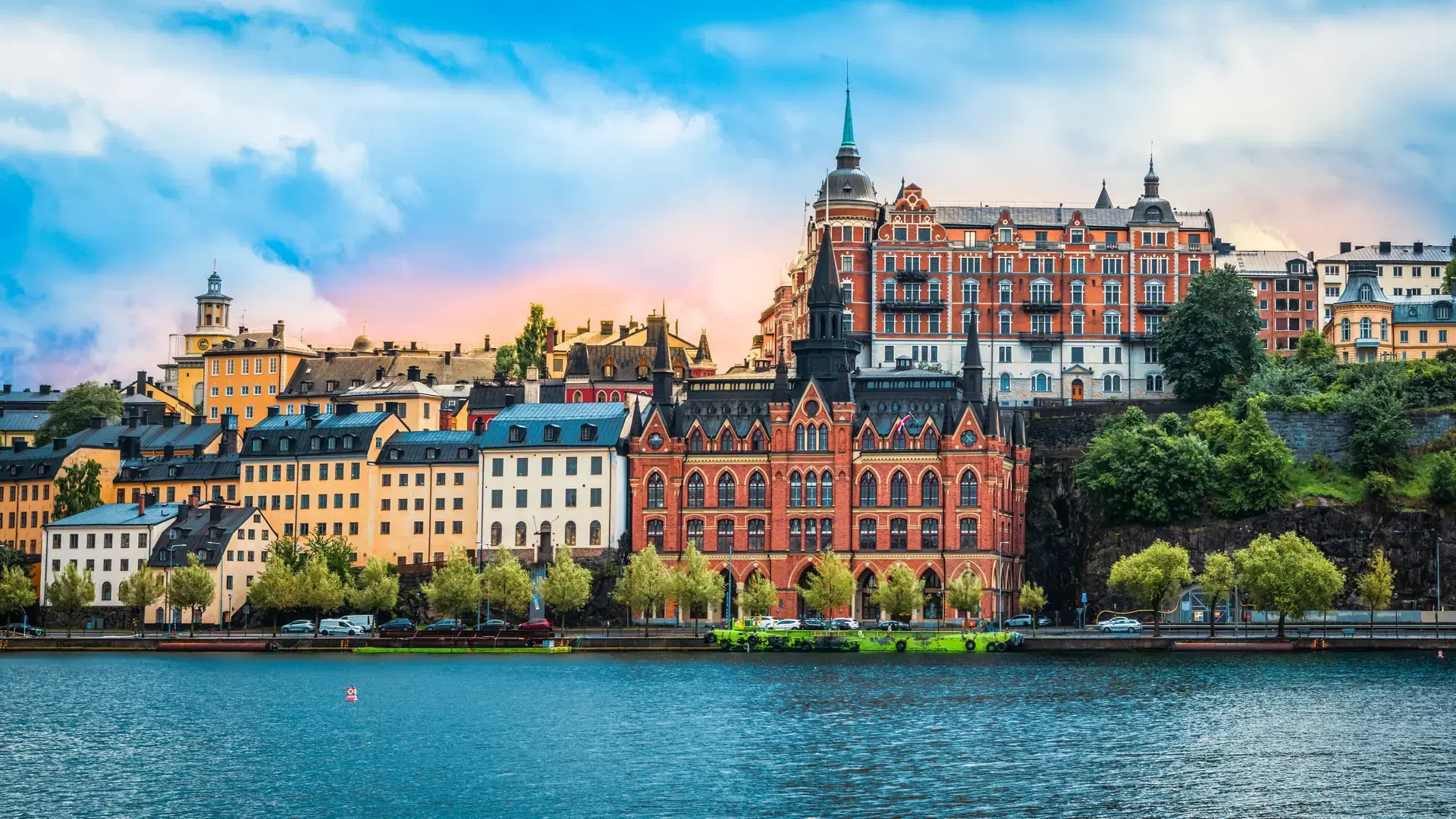 Stockholm Sweden old town. Sodermalm district.
