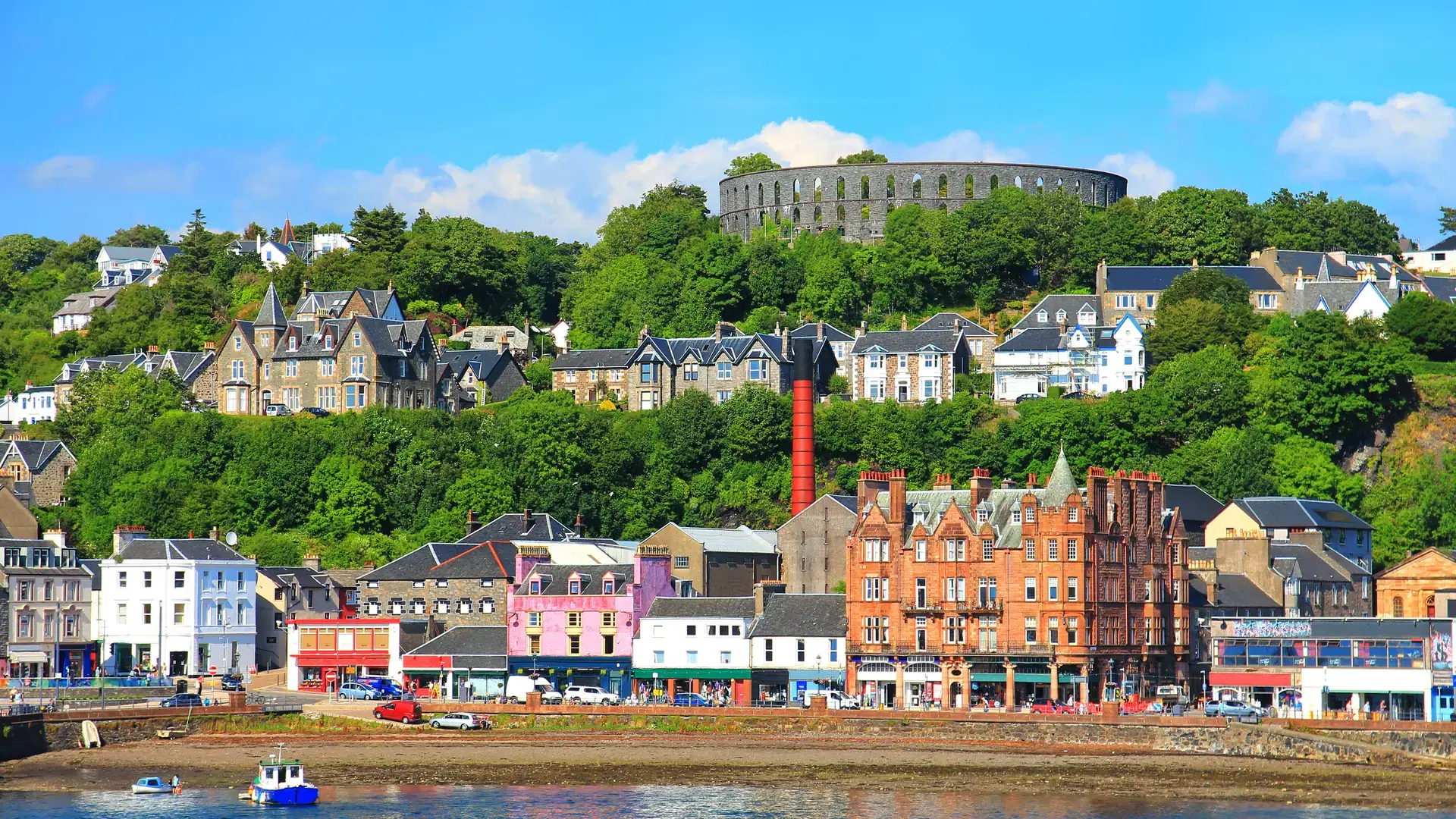 Coastal town of Oban, Scotland, UK
