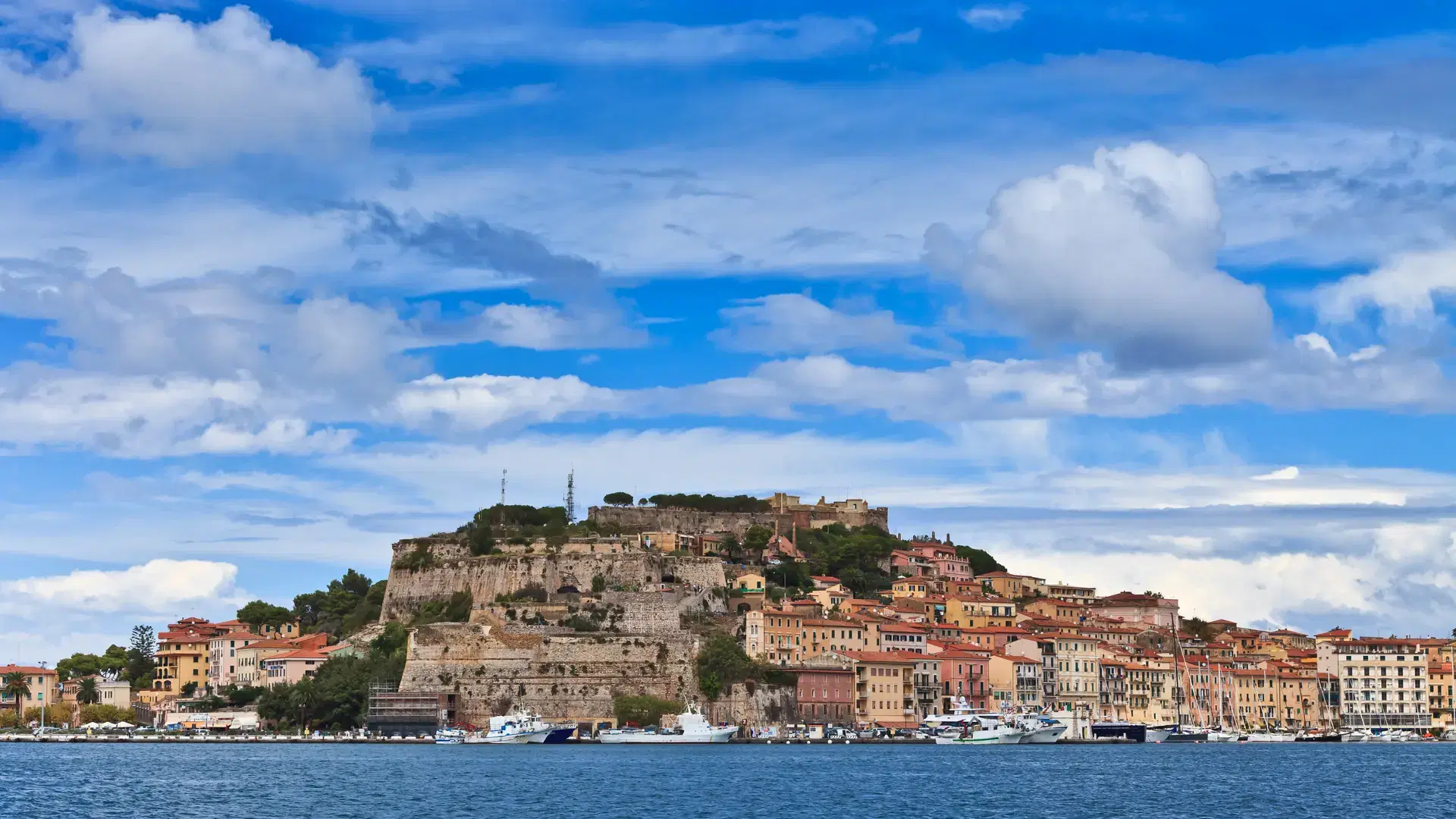 Porto Ferraio city panoama, Elba, Tuscany, Italy
