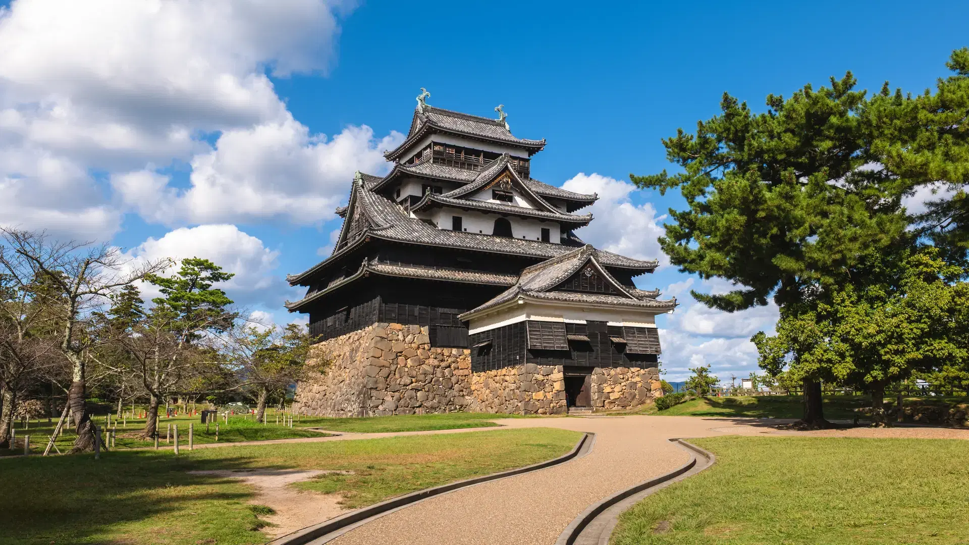 Matsue castle, a national tressure of Japan located in Matsue city, Shimane