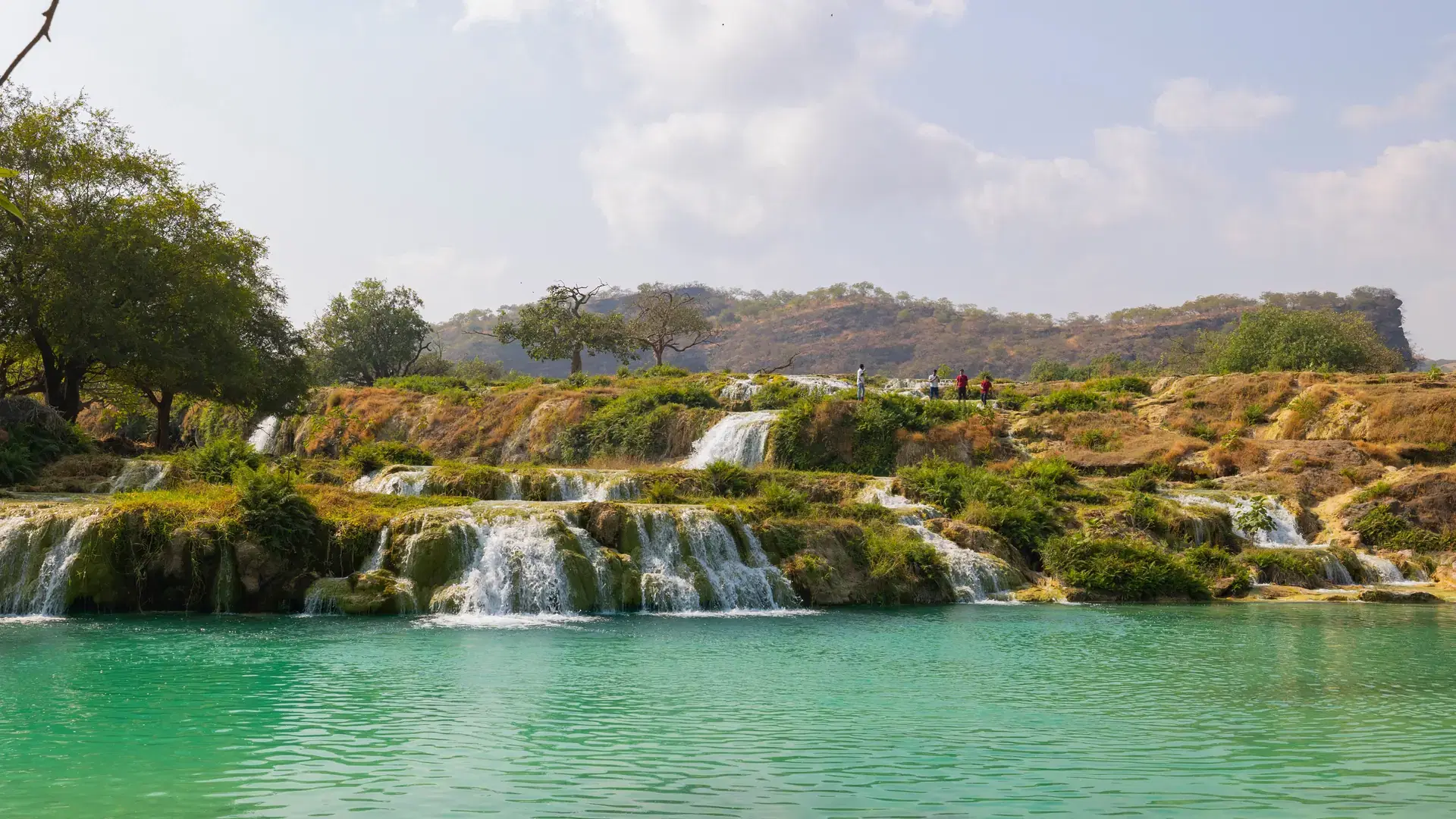 Waterfalls at Wadi Darbat in the Dhofar region of Oman