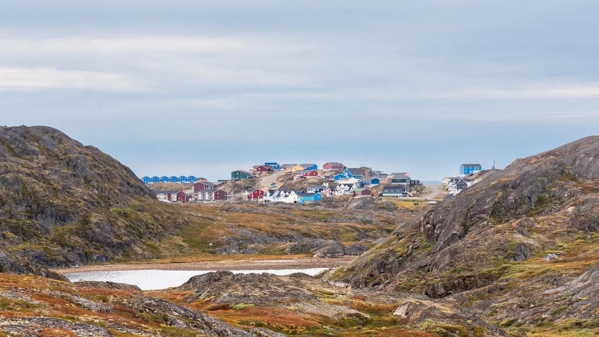 Hills and mountains on the Arctic Circle Trail which links Kangerlussuaq and Sisimiut, Greenland