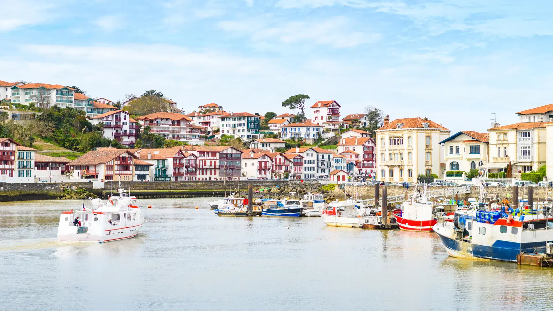 beautiful town of saint jean de Luz, France