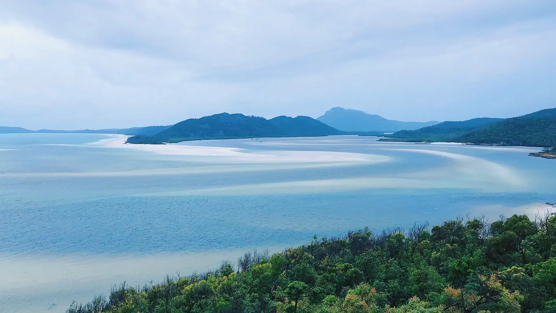 View of whitsunday island Whitehaven beach, Australia